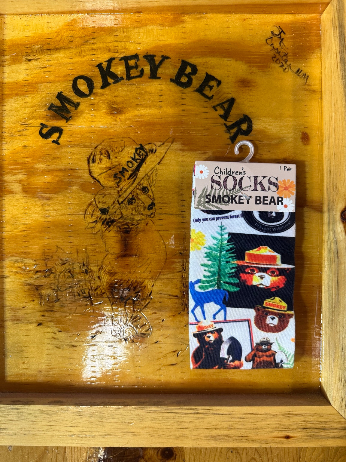 Smokey Bear Kids Crew Socks